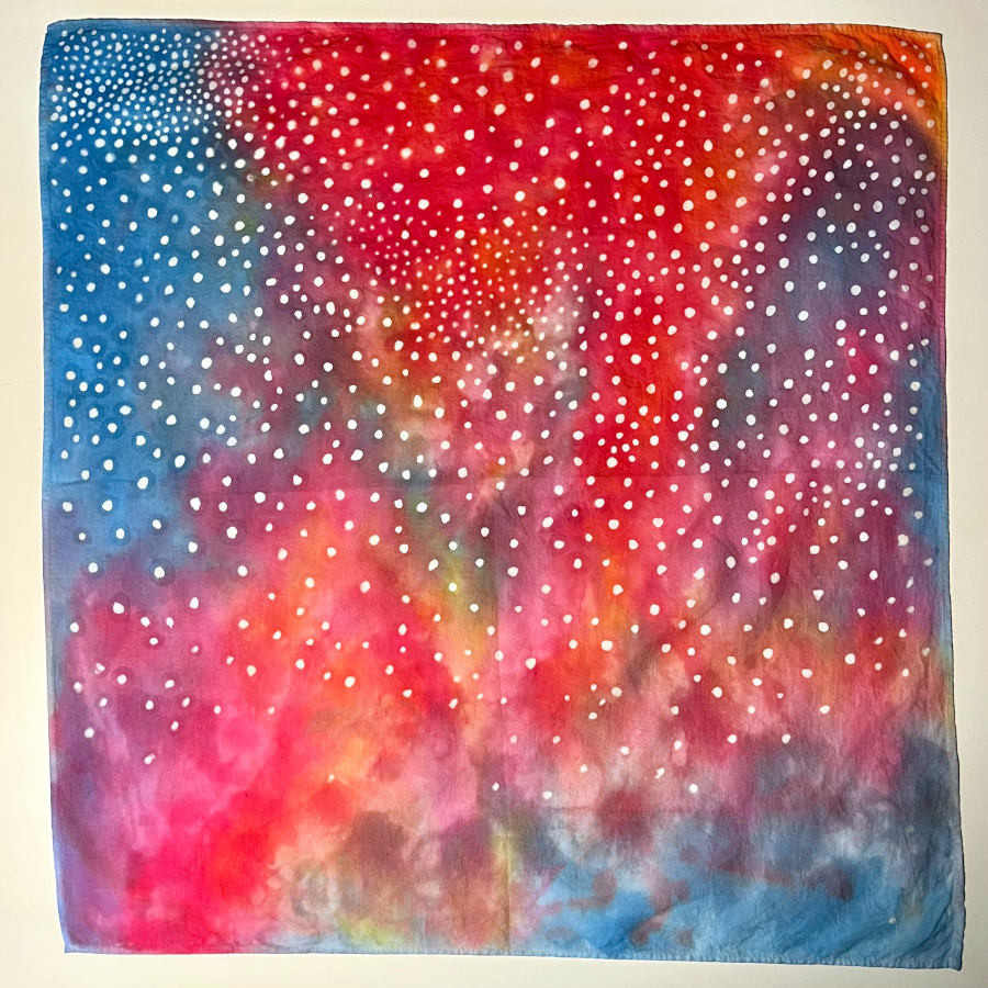 Nebula - Hand-Dyed Wax Batik Cotton Bandana